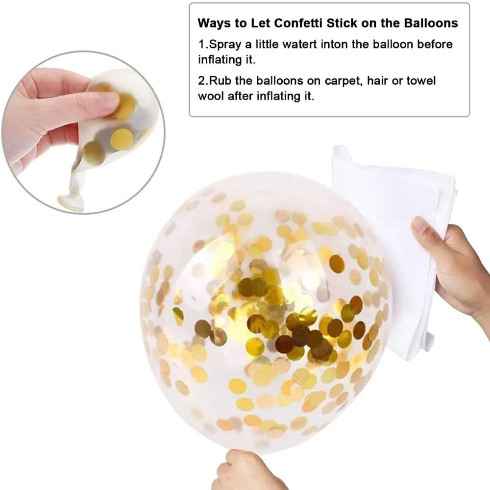 20/40 шт. 10 дюймовый металлический бело-золотые жемчужные шары Baby Shower одежда для свадьбы, дня рождения чернильный синий золотой конфетти для воздушных шаров, декор для детей