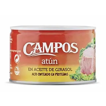 

Campos, Conserva de atún en aceite de girasol - lata de 400 g.