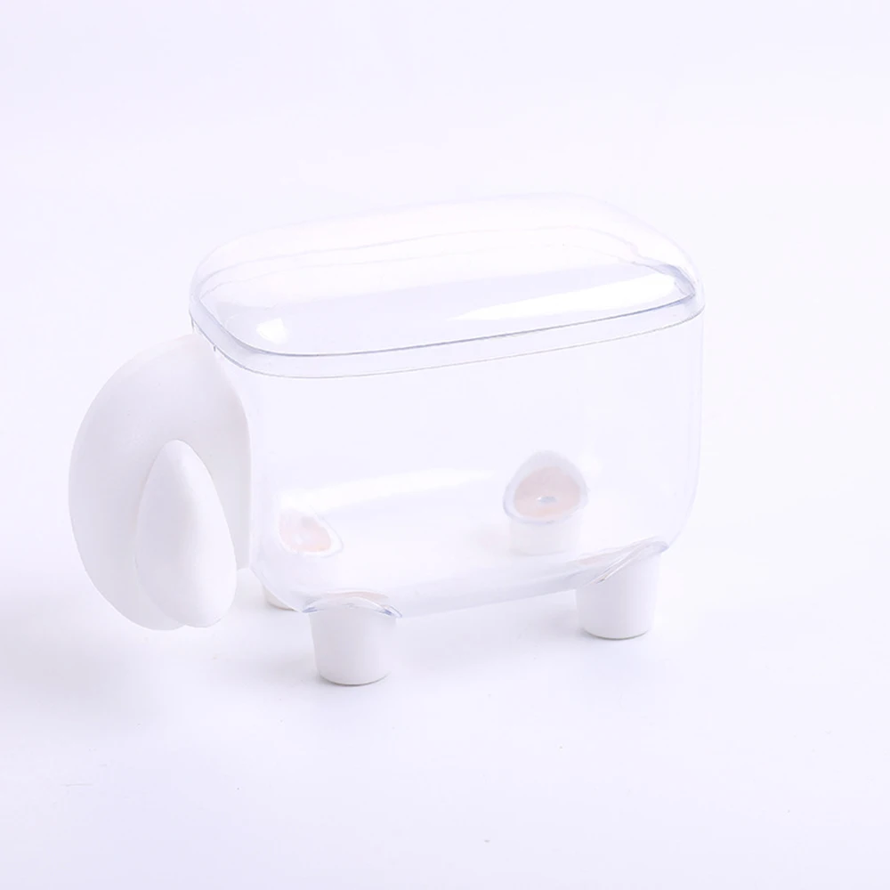white sheep DIDIHOU пластиковый настольный ватный тампон коробка для хранения зубочисток держатель Контейнер бытовой Настольный Органайзер в форме Овцы домашний декор - Цвет: white sheep