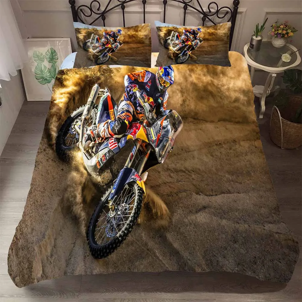 Лучший. WENSD 3d супер красивый мотоциклетный стеганый комплект постельного белья роскошный хлопок Пододеяльник Простыня наволочка домашний текстиль качество