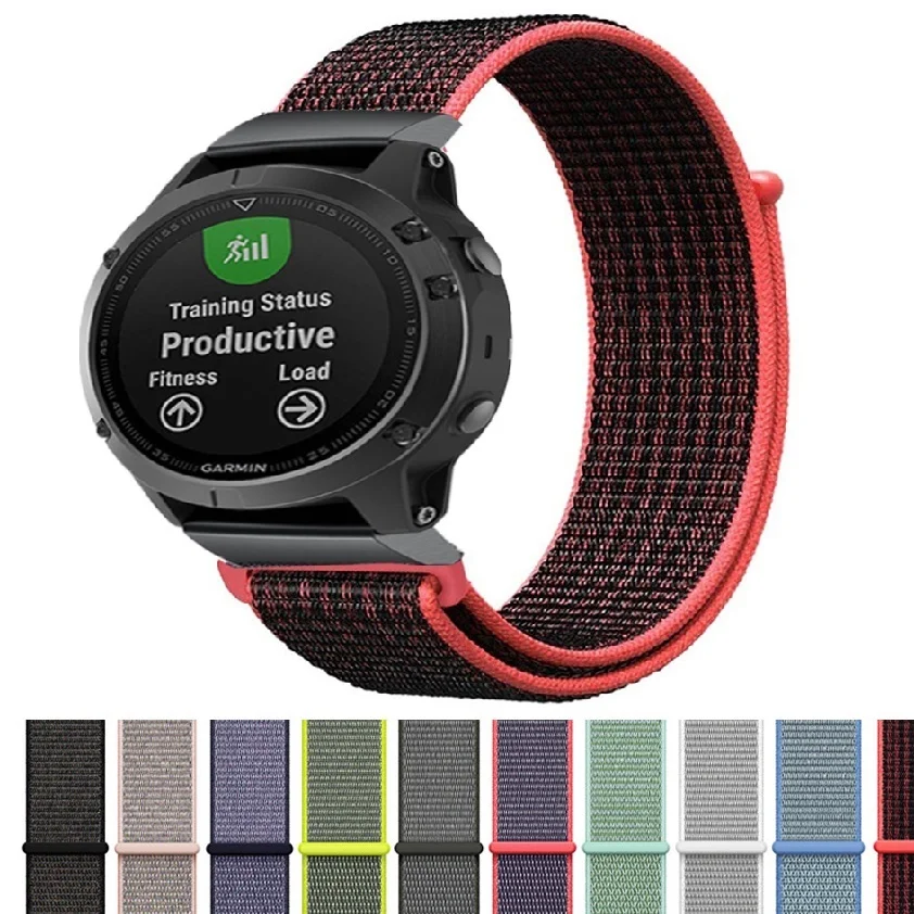

20 22 26mm Silicone Sport Silicone Watchband Strap for Garmin Fenix 5X 6X Pro 5 6 935 5s Plus 6s 3 3HR Watch Easyfit Wrist Band
