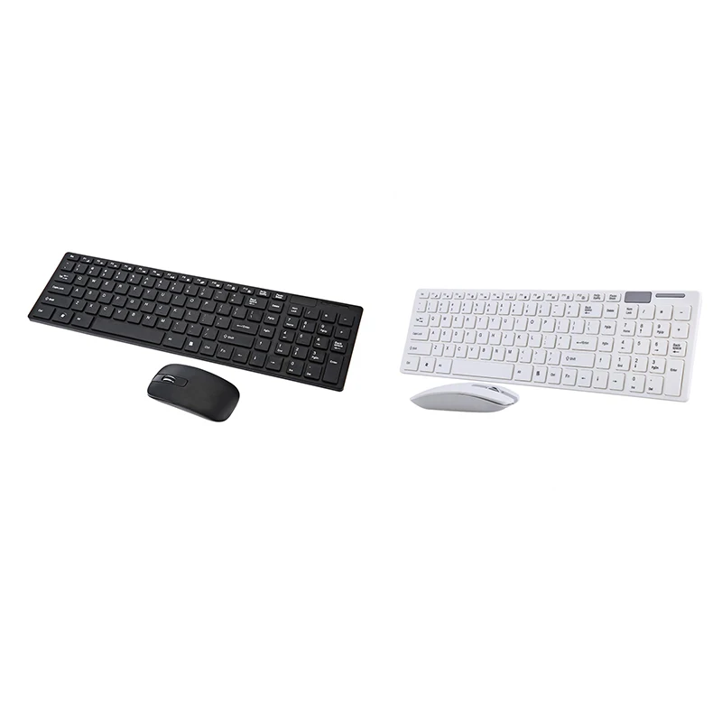 2.4G Optical Wireless Keyboard Wireless Mouse Mice Usb Receiver Combo Kit For Pc Laptop Portable Ultra Thin Office Suit