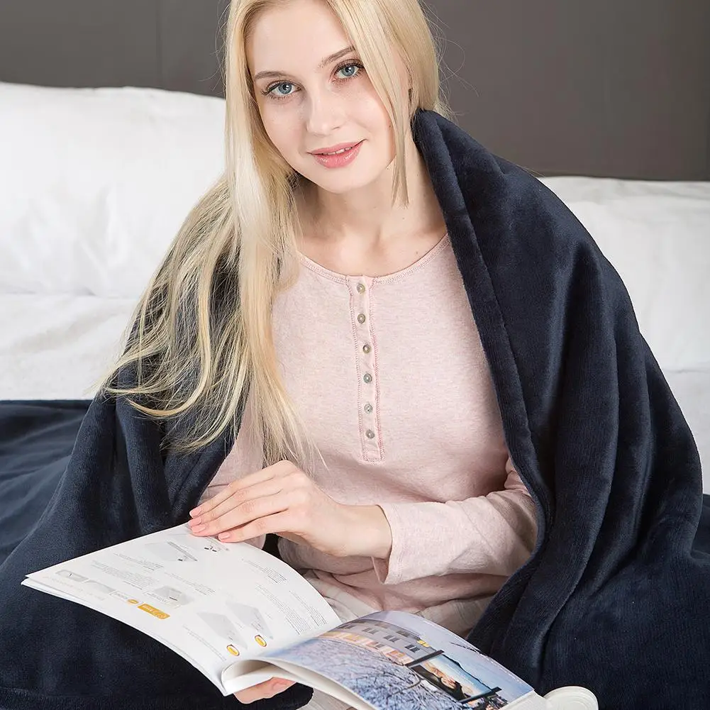 

Newest Flannel Electric Heating Blanket Double-layer Washable Heating Rug #D0
