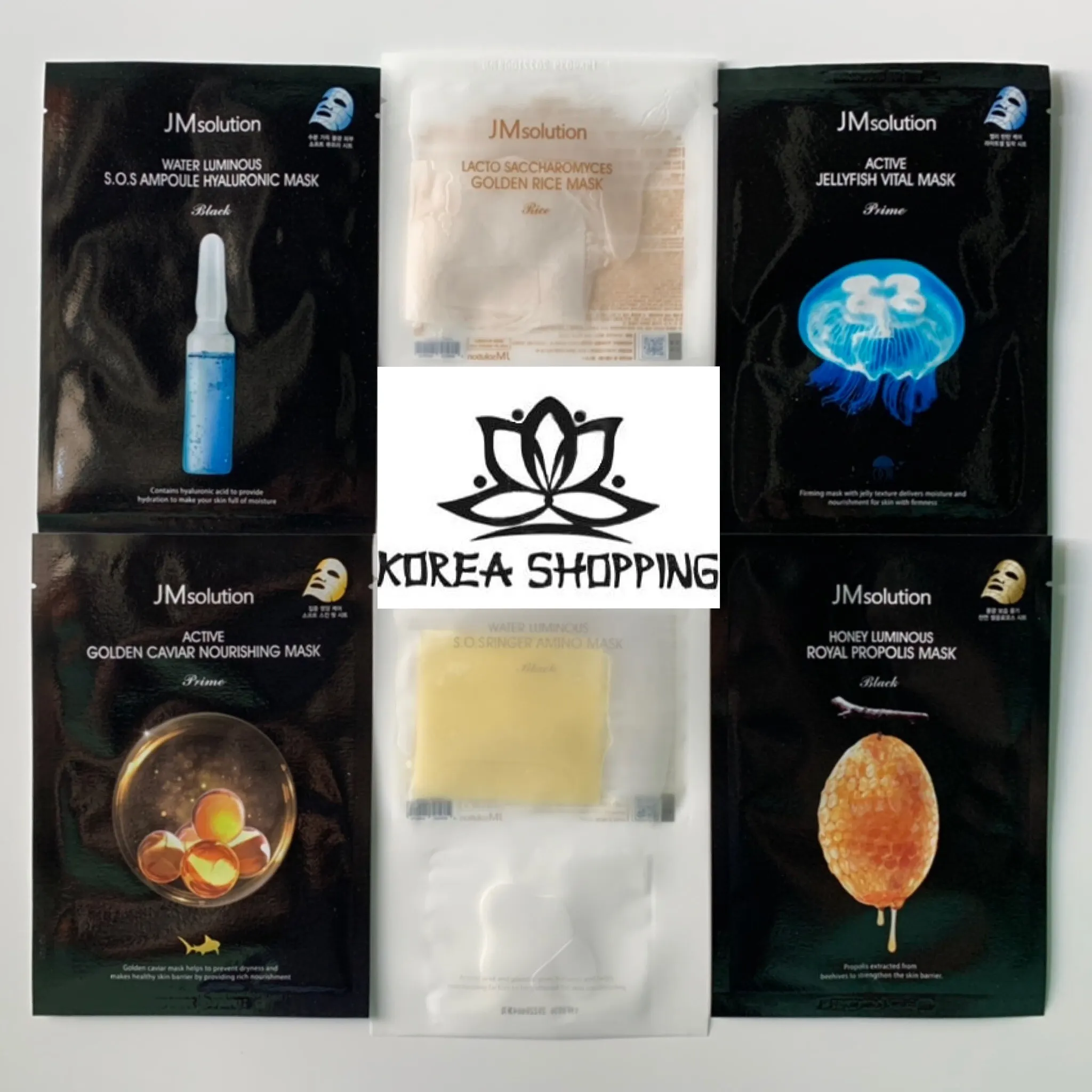 Набор тканевых масок 6шт от бренда JMsolution. Корейская косметика. 100% Оригинал |
