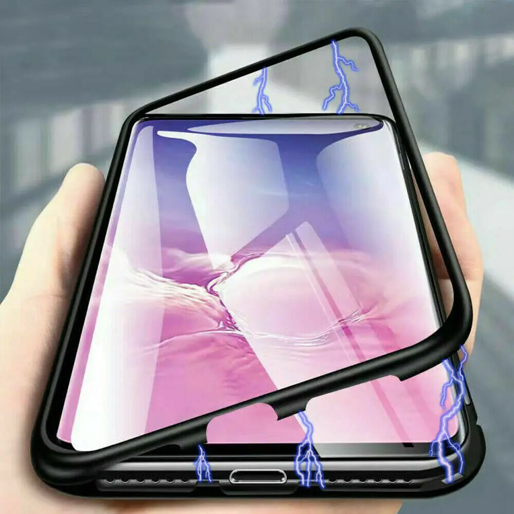 Магнитный адсорбционный металлический чехол для Oneplus 7 Pro 6T 6 5T телефона задняя