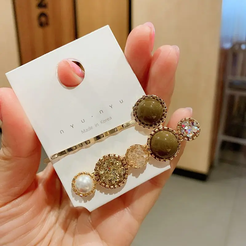 2 шт./компл. Bling для девочек прекрасные украшения для волос жемчужные Заколки сладкий средства по уходу за волосами зажим для волос заколка для волос, для детей, корейский стиль, Женские аксессуары для волос комплект