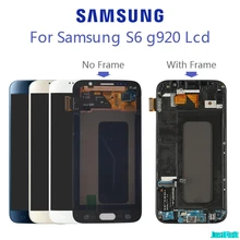 100% протестированный Super amoled для Samsung Galaxy S6 G920F ЖК дисплей