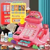 Children's Cash Register Toy Play House Baby Girl Supermarket Simulation Cash Register Set Beverage Coin Vending Machine 1