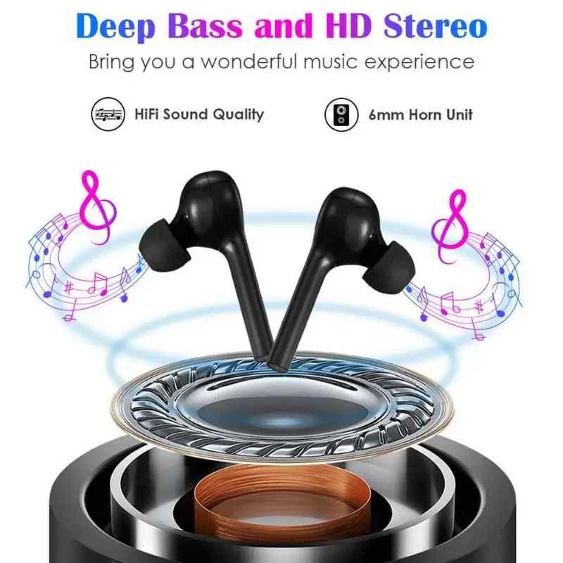 JS18 TWS Bluetooth наушники HIFI стерео Бас объемный смарт сенсорный TWS наушники IPX4 водонепроницаемые спортивные наушники для Xiaomi iPhone