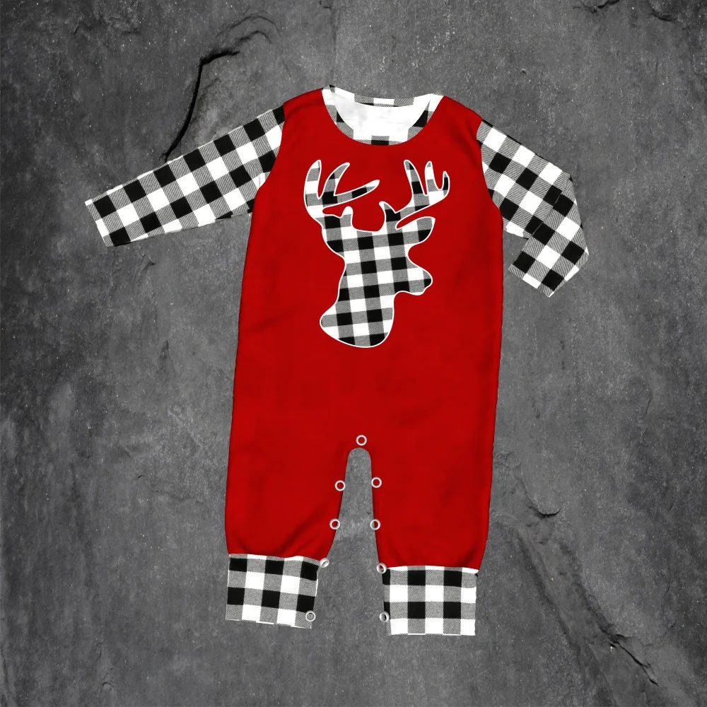 

New arrival Toddler Clothes New arrival Romper Red Moose pattern Autumn clothing Free Shipping 1907281357HY