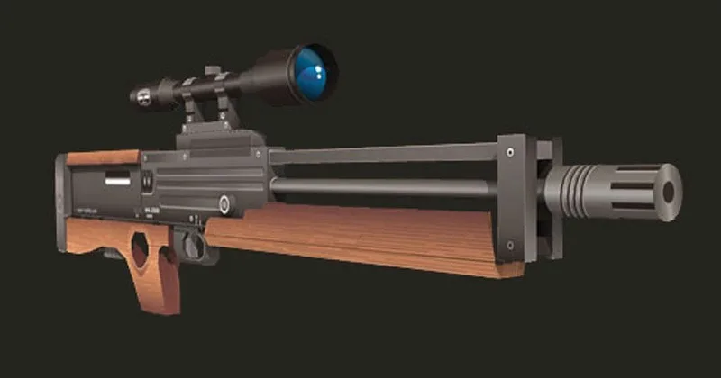 Walther WA2000, снайперская винтовка, эмуляция, сделай сам, 3D бумажная карта, модель, строительные наборы, развивающие игрушки, военная модель, строительные игрушки