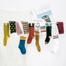 Summer New Style Children Short Socks Thin Mixed Colors Crimping Short Socks Pure Cotton Breathable CHILDREN'S Socks Wholes