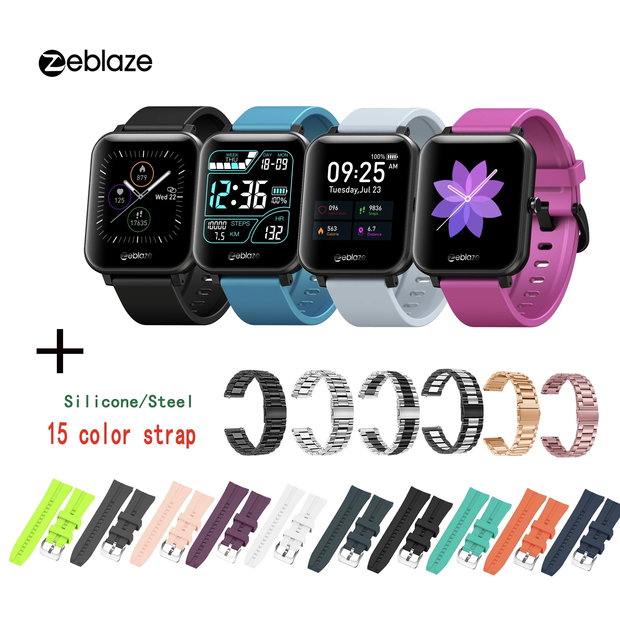 Оригинальные Смарт часы Zeblaze GTS с Bluetooth вызовом IP67 водонепроницаемые 1 54 дюймов IPS