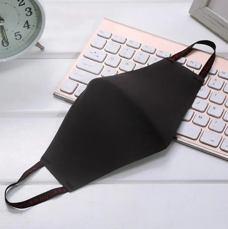 Мужские уплотненные Теплые маски, модные, 3D PM 2,5, дышащие, теплые, р2310 - Цвет: black
