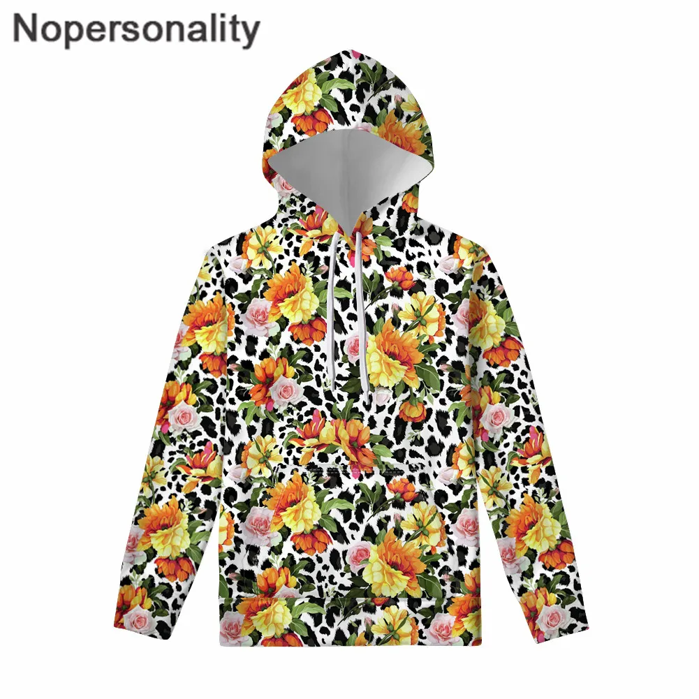 Nopersonality толстовки женские зимние тропические Пальмовые Листья Досуг с капюшоном Высокое качество женщин пуловер студентов с длинным рукавом дамы - Цвет: L4292Z72W