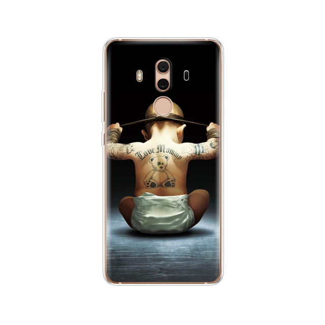 TPU Case For Huawei Mate 10 lite Printing Drawing silicon Phone Cases Cover For Huawei Mate 10 pro coque for mate 10