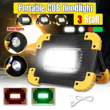 20 Вт Портативный Точечный светильник COB светодиодный рабочий свет Прожектор Светильник 18650 USB Перезаряжаемый уличный Точечный светильник power Bank для кемпинга и охоты