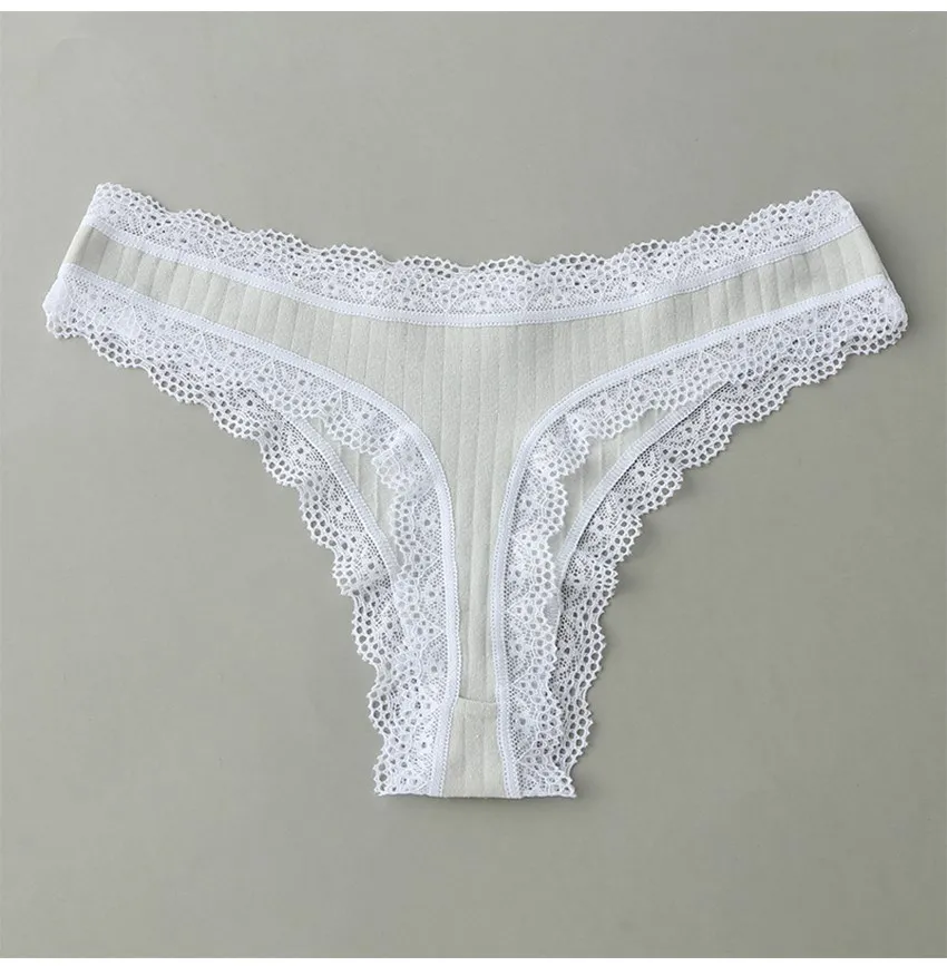 1pcs/lots Underwear Panties Thong Sexy  Solid Color Breathable Low-rise Comfortable Underpants Cotton G-string  Intimate Linger cotton panties