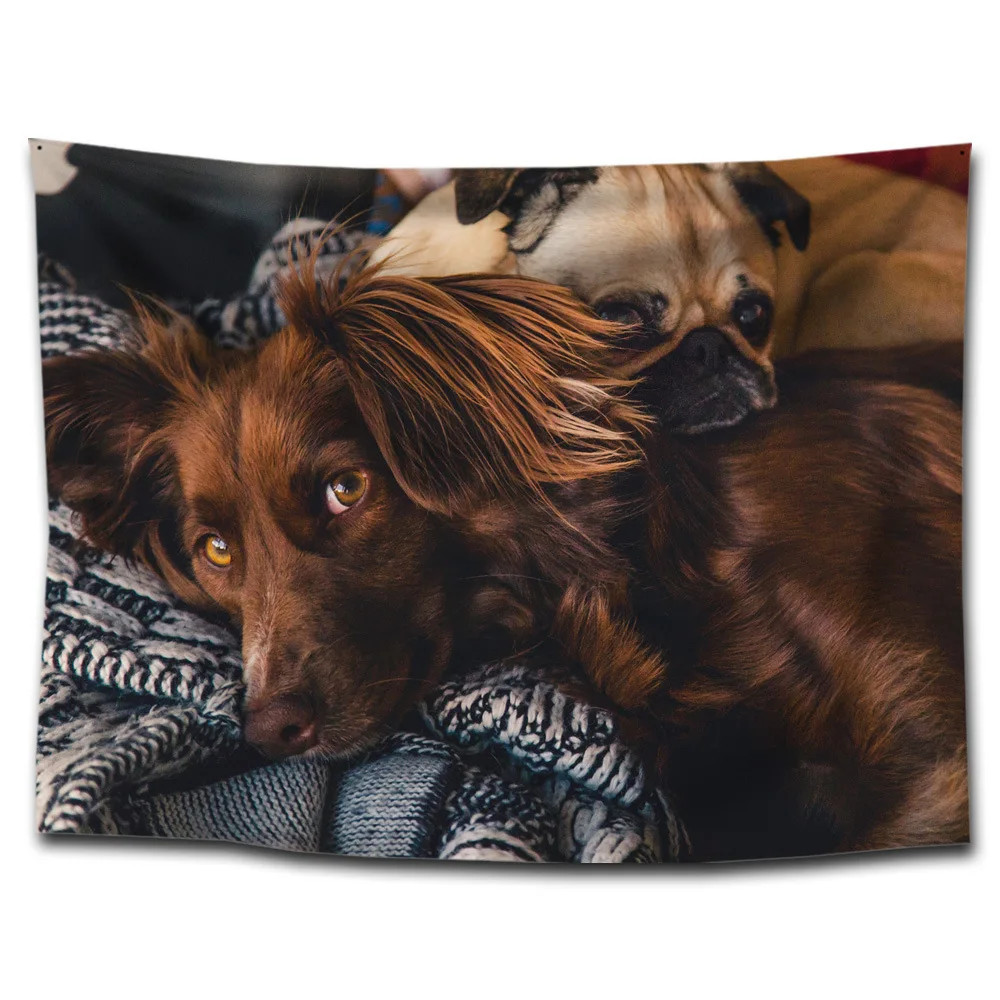 Boho Puppy гобелен, ковер, коврик для кемпинга, палатка, матрас для путешествий, песчаный пляж, хиппи, гобелены, модные декоративные