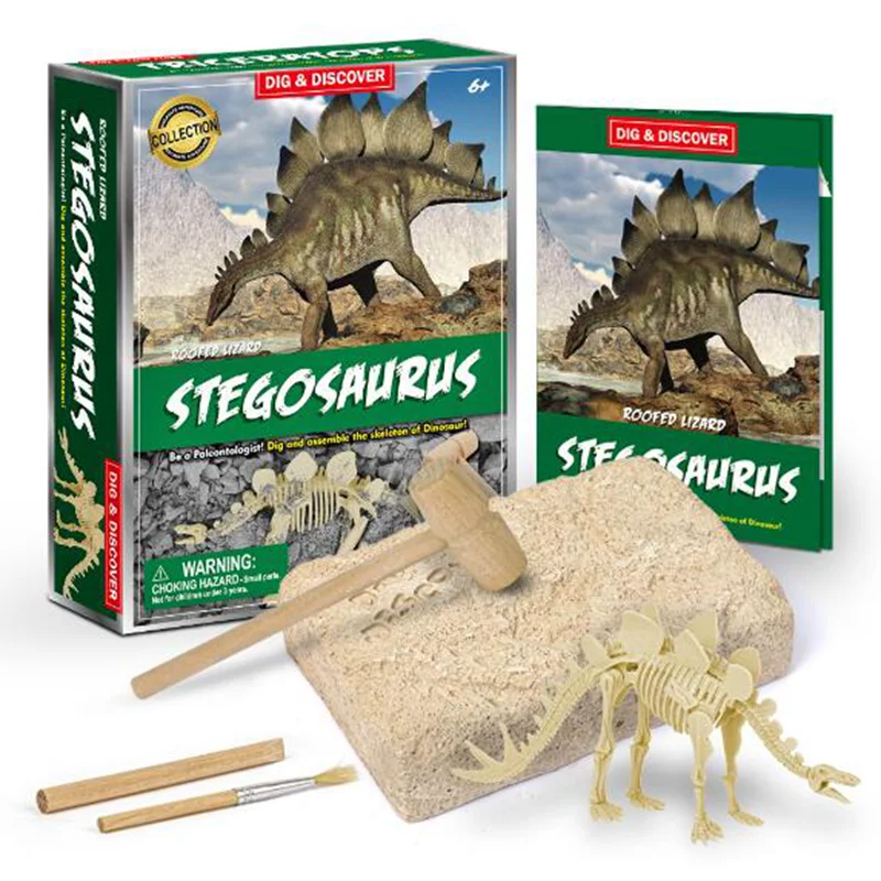 

1 Set Science Education DIY Toys Dinosaur Archaeological Excavation Toy For Kid Styracosaurus Archaeological Biology Toy