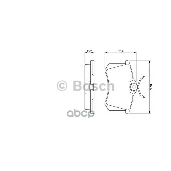 Колодки Тормозные Дисковые Audi A4,A6,Renault Scenic,Vw Golf 2,3,Passat Задние Bosch арт. 0986466683