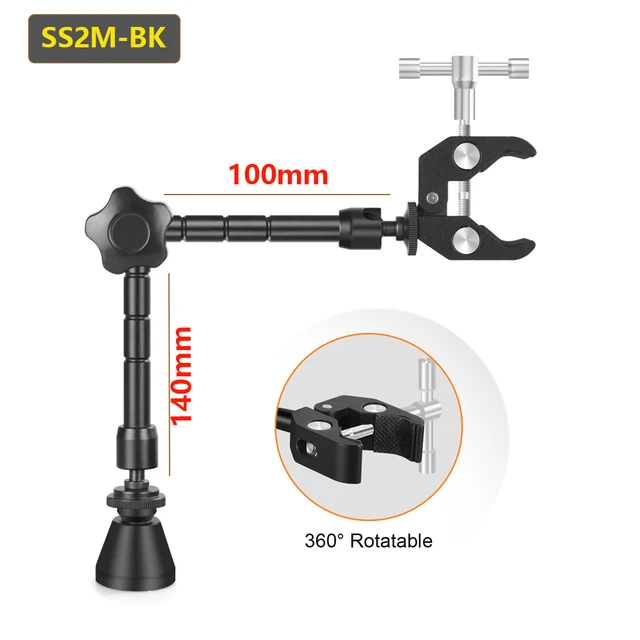 NEWACALOX  Multifunctional Hot Air Gun Frame with Third Helping Hand for 878D 858 Soldering Station Repair Welding BGA PCB Chips SS2M-BK