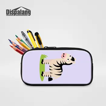

Dispalang Cartoon Giraffe Printing Cosmetic Case For Women Zebra Unicorn Fox Bear Lion Pencil Bag For Student Stationery Pen Box