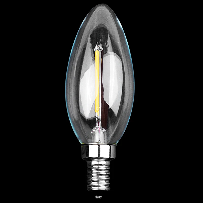 Dimmable E12 COB Edison свеча пламя накаливания светодиодный светильник лампа