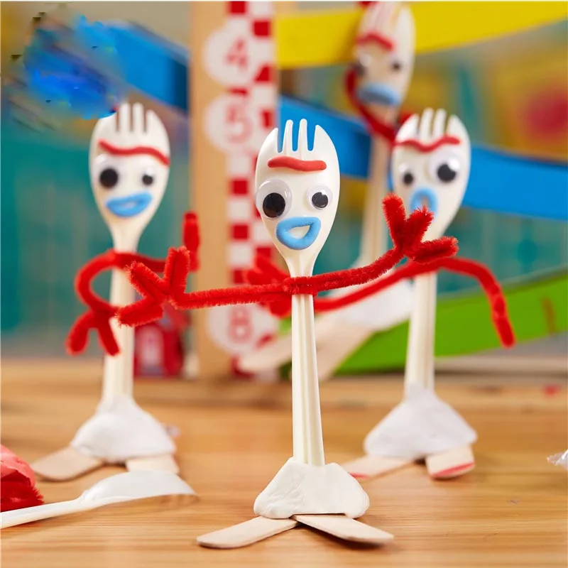 

14cm Diy Forky Buzz Lightyear Toy Story 4 cartoons cartoon children