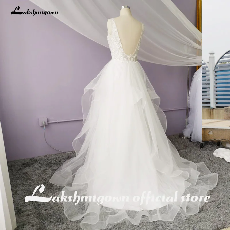 Элегантное свадебное платье нового дизайна А-силуэта с сексуальным v-образным вырезом и открытой спиной Vestido de Noiva, платья невесты robe de mariage, реальные фотографии