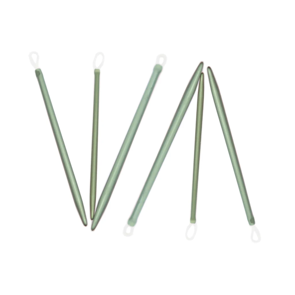6 Pieces 7/8/9cm Aluminium Wool Needles with Loop for DIY Sewing Knitting Craft