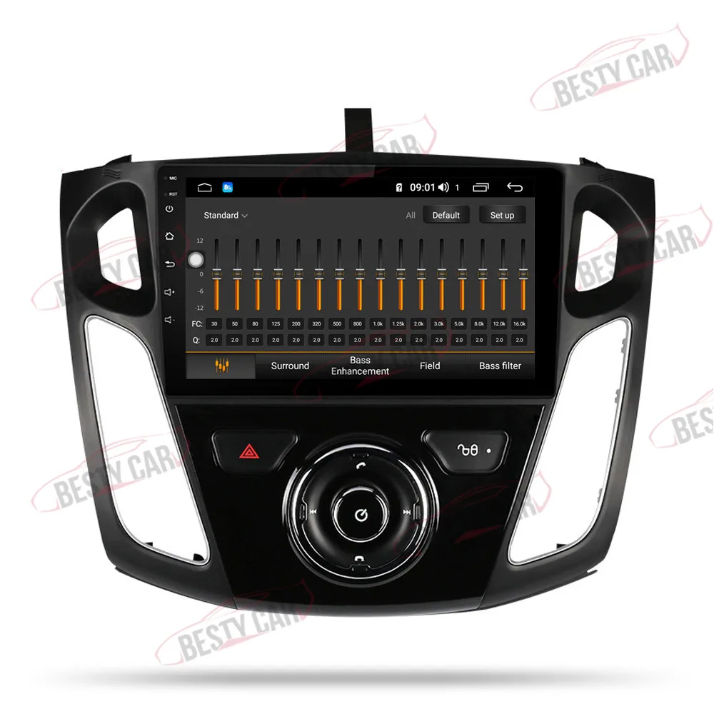 " ips Android 9,0 автомобильный мультимедийный плеер стерео радио для Ford Focus 3 Mk 3 2010 2012 15 16 17 18 19 gps навигация DSP BT