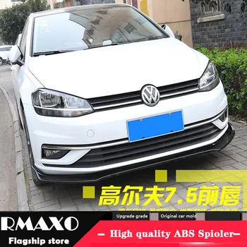 

For GOLF ABS Rear Bumper Diffuser Protector For 2018-2019 Volkswagen GOLF 7.5 Body kit bumper rear Front shovel lip rear spoiler