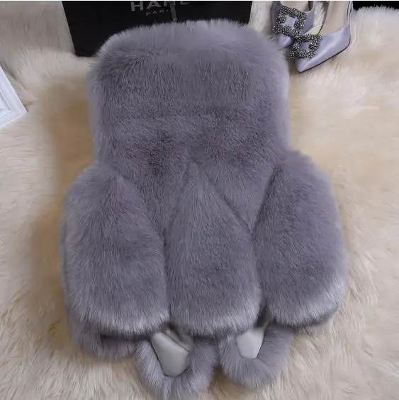 Пушистое зимнее женское пальто из искусственного меха, жилет из искусственного меха, пушистые жилеты, женские куртки размера плюс, пушистый жилет из искусственного меха Z268