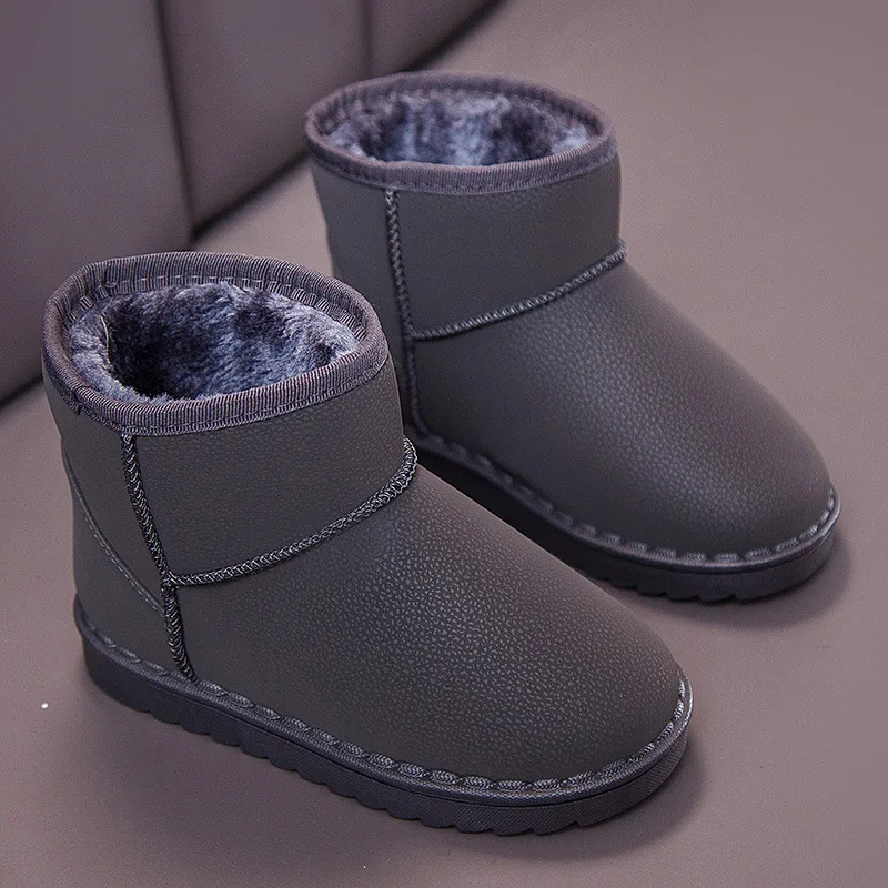 fashion boys girls Plush Warm Baby Toddler Boots Fashion Child Snow Boots Shoes For kinderschune kids Winter Shoes