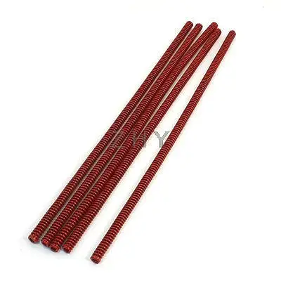 

Red Chromium Alloy Mould Flat Wire Compression Spring 8mmx4.5mmx300mm 5 Pcs