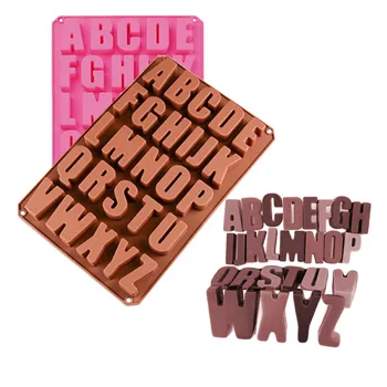 

New Alphabet Concrete Molds Plaster Number Silicone Mold DIY Chocolate Ice Mold Cake Decorating Tools Fondant Baking Molds