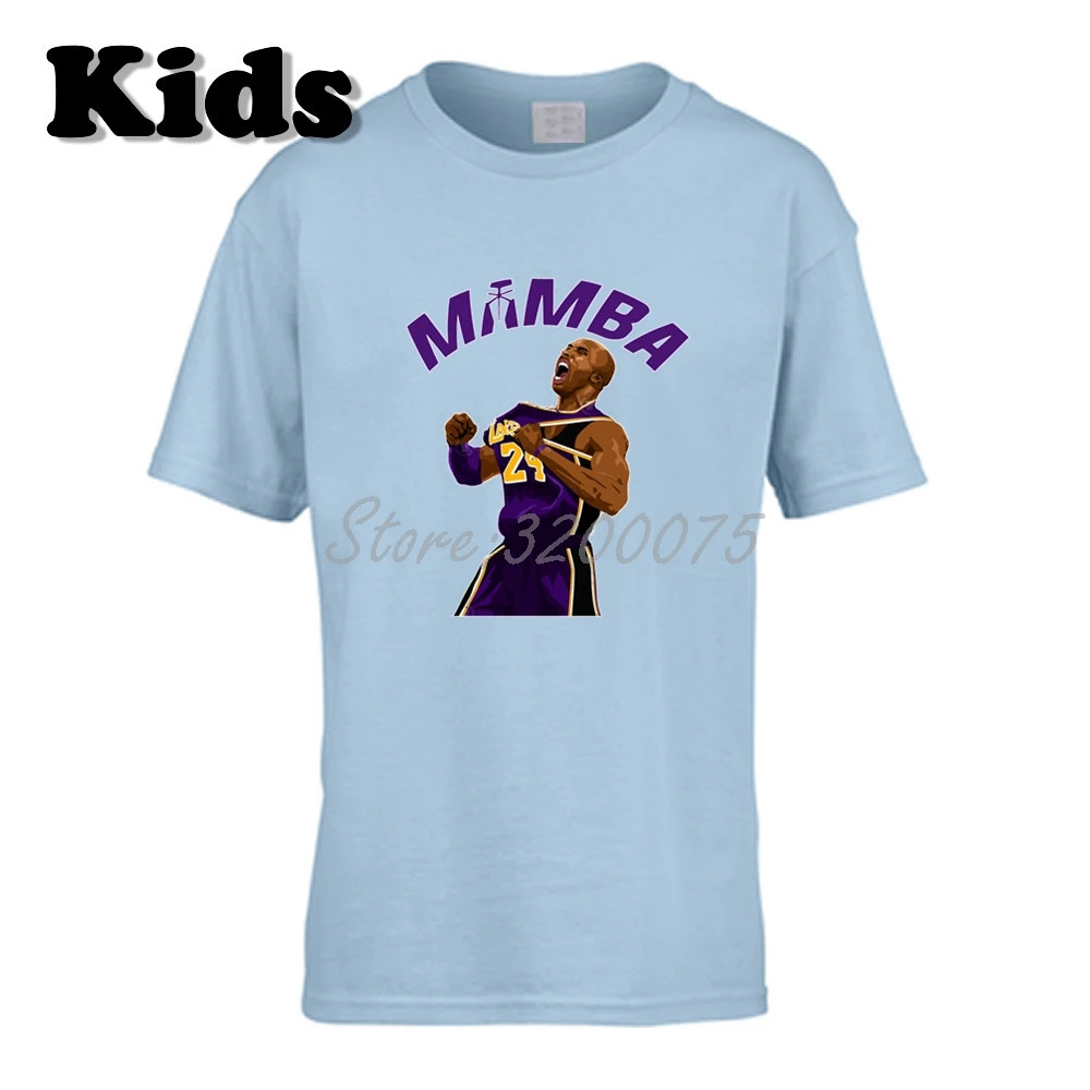 7 Детская футболка Mamba Kobe Bryant 24 одежда с легендой Лос-Анжелеса футболка с круглым вырезом для мальчиков и девочек W19102610 - Цвет: 7