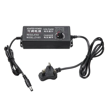 

Adjustable Power Adapter EU Plug 3-12V/9-24V Adjustable AC To DC Charger Variable Voltage For DC Motor Speed Control