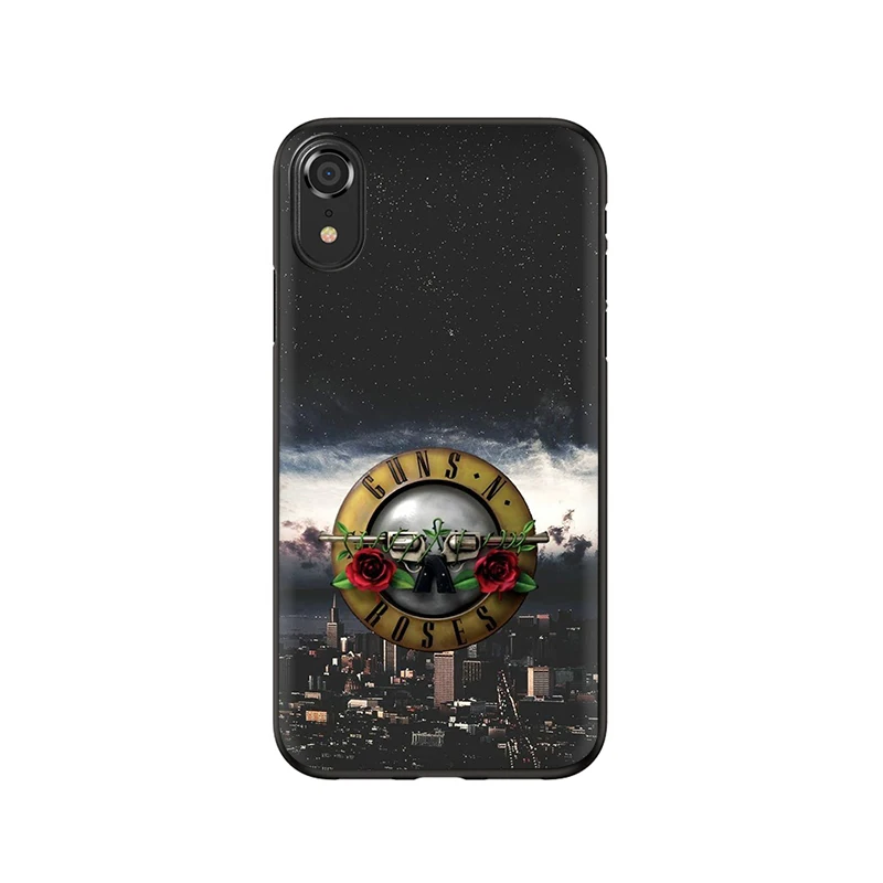 Силиконовый чехол для телефона EWAU guns N' Roses для iPhone 5 5S SE 6 6s 7 8 Plus X XR XS 11 Pro Max - Цвет: B5