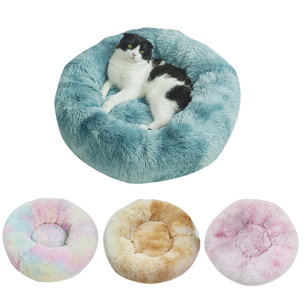 Моющаяся плюшевая кровать для питомца удобные успокаивающие собачьи кровати для больших для средних и мелких собак Щенок Лабрадор изумительно кошка Зефир кровать