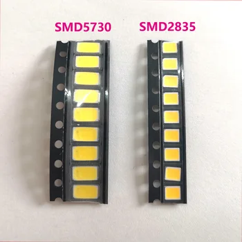 100 개 많은 고품질 SMD2835 SMD5730 구리 3V 60-65LM LED 발광 다이오드 0.5W LED 칩 슈퍼 밝은 LED 비즈 화이트