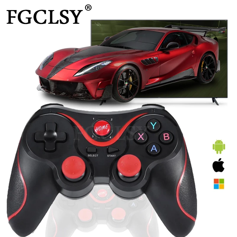 

FGCLSY T3 X3 Wireless Joystick Gamepad bluetooth Game Controller BT3.0 Joystick For Mobile Phone Tablet TV Box Holder