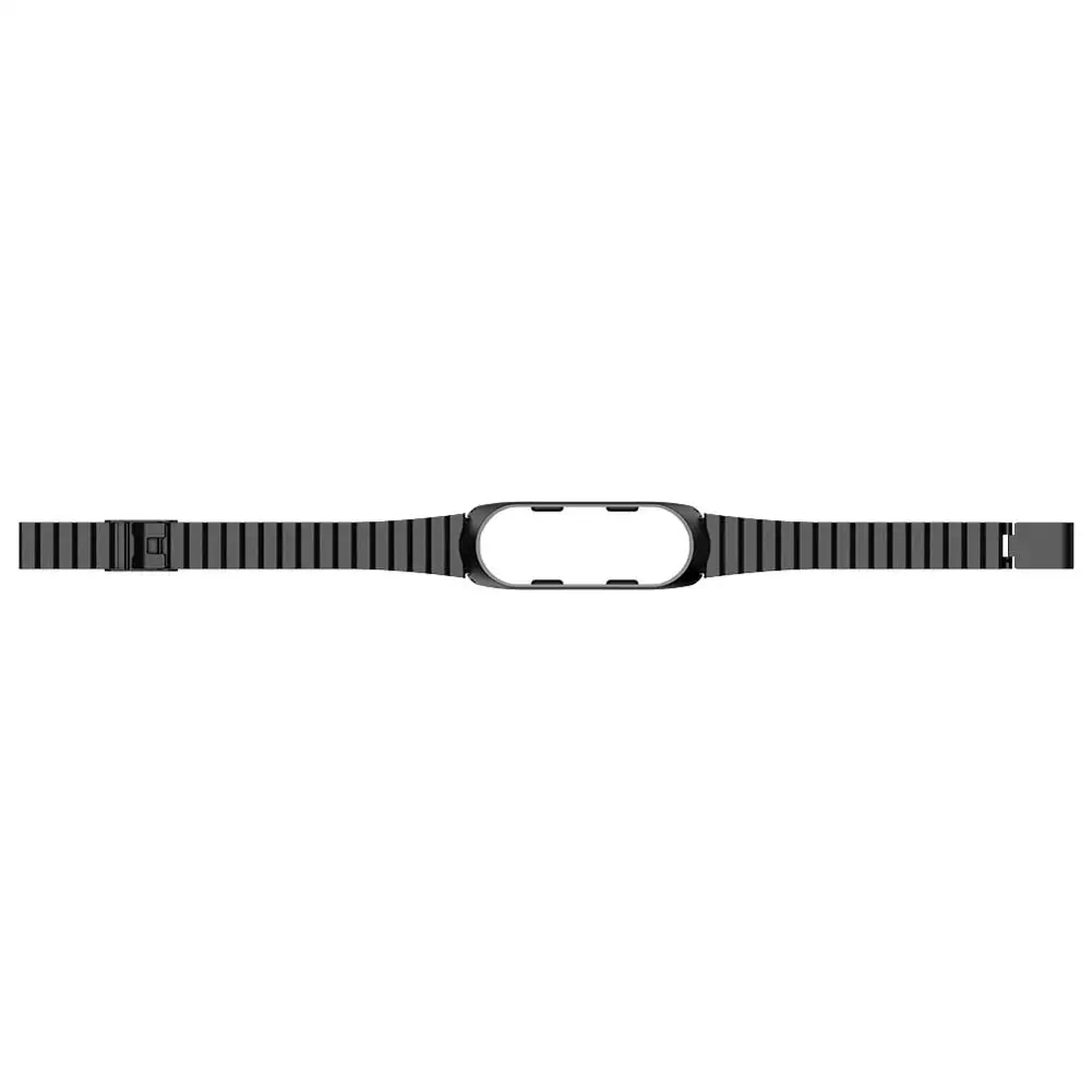 New Replacement Watchband Stainless Steel Wristband Strap Watch Band with Metal Case for Xiaomi Mi Band 3 4 Bracelet