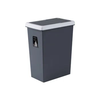 

Creative Folding Waste Bin Plastic Bucket Small Zero Waste Toilet Trash Bin Touch Lid Office Kitchen Lixeira Waste Bins EB50TC