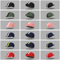 Multi New Classical Pure Colors Strip Cycling Caps OSCROLLING Gorra Ciclismo Unisex 1