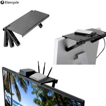 

Adjustable Screen Top Shelf Display Shelf Computer Monitor Riser Desktop Stand TV Rack Storage Desk