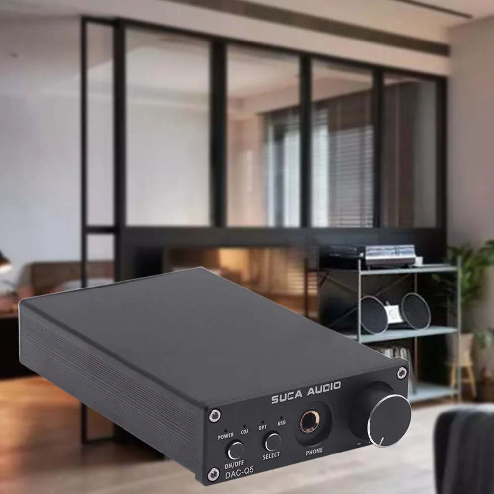 Декодер DAC SUCA DAC-Q5 цифровой аудио усилитель HiFi оптический аудио/коаксиальный/волоконный/USB DAC Q5 декодер с усилителем