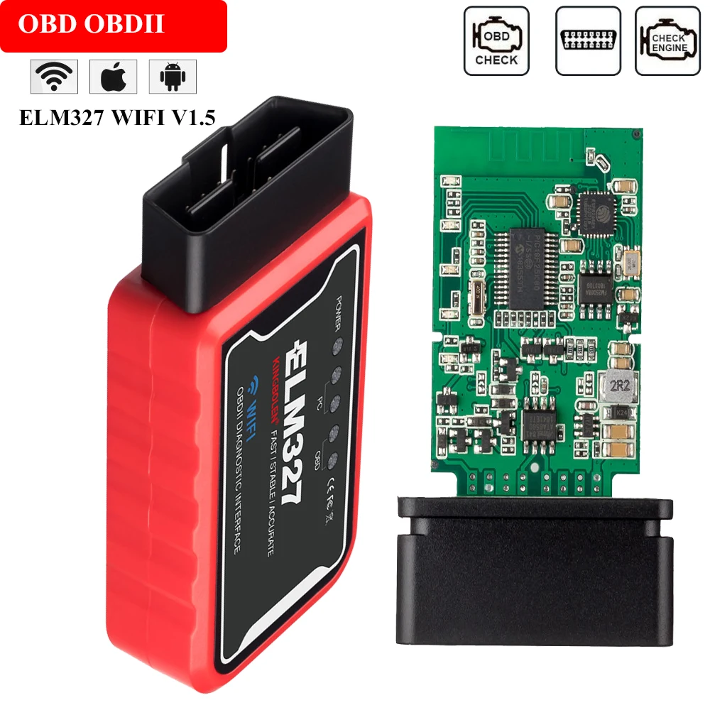 ELM327 считыватель Авто доктор считыватель WI-FI V1.5 OBD2 ELM 327 для Infiniti Q50/FX35 FX37 FX45/QX70/G G25 G37/QX50 QX56