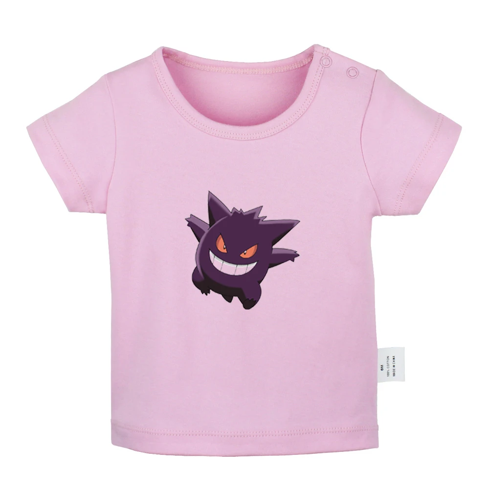 Pokemon Togepi Jigglypuff Chansey Ditto Gengar Lickitung; футболки для новорожденных; однотонные футболки с короткими рукавами для малышей - Цвет: JbBabyYP949D